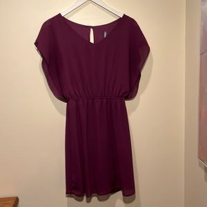 Purple Chiffon Dress